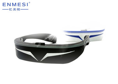 عینک دیجیتالی سه بعدی پوشیدنی برای اندروید با باتری قابل شارژ بلوتوث مجازی 98 اینچ
