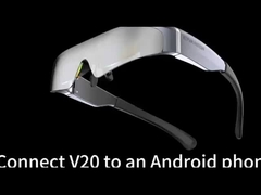 OEM و ODM 41 درجه FOV 1080P 143 اینچ HDMI Head Mounted Display با 2 اسپیکر