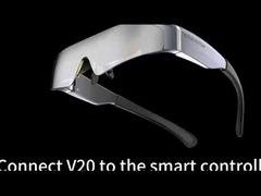 2000 Nits OLED HDMI 200 اینچ عینک هوشمند AR 1920x1080 رزولوشن