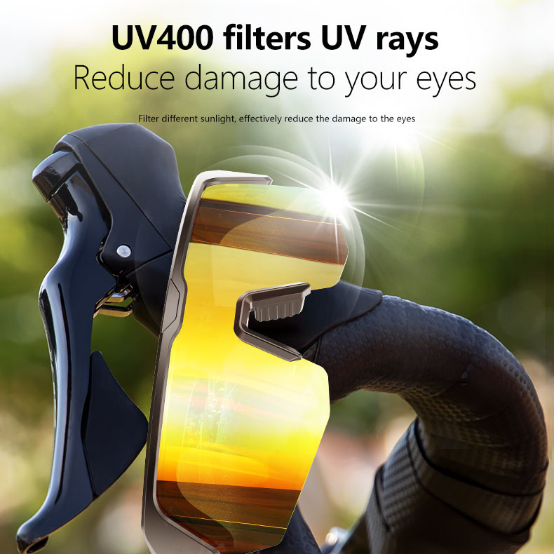 UV 400 ورزش بلوتوث عینک سواری بلوتوث 5.3 باتری 50 ساعت دوچرخه سواری