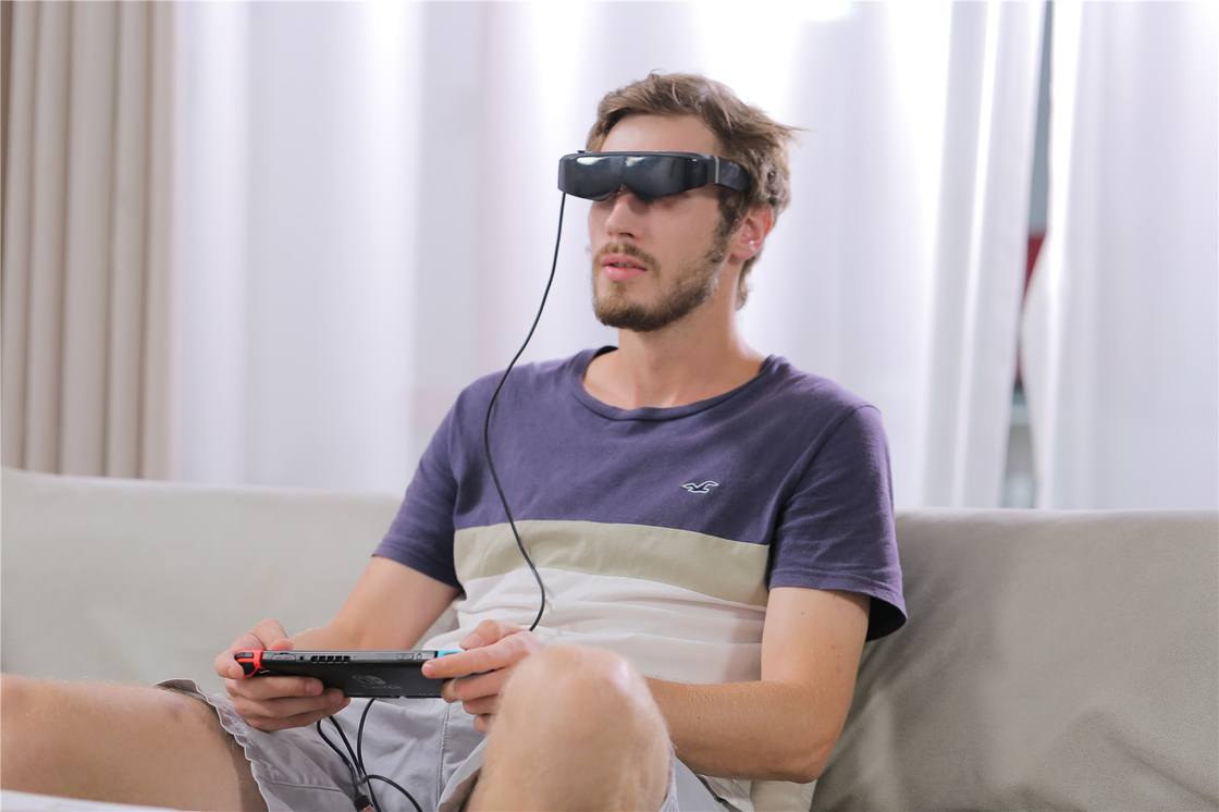 عینک های سه بعدی 1080P HDMI و TYPE C 1800 Nits VR عینک های هوشمند برای ویدیو / بازی