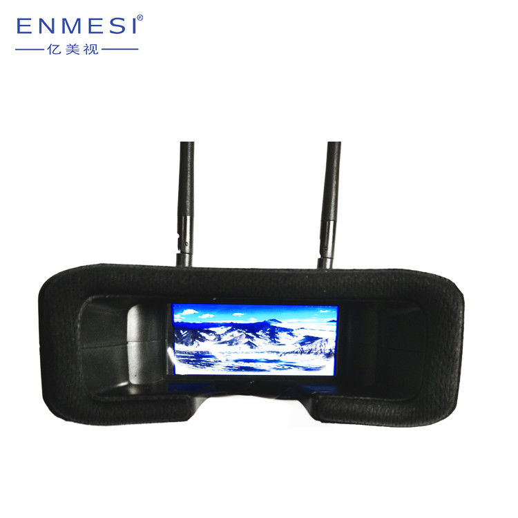 5.8 G کلاه ایمنی اسباب‌بازی پهپاد Fpv مانیتور عینک هواپیما 2.7 اینچی HD TFT صفحه نمایش بزرگ بی‌سیم برای ماهیگیری