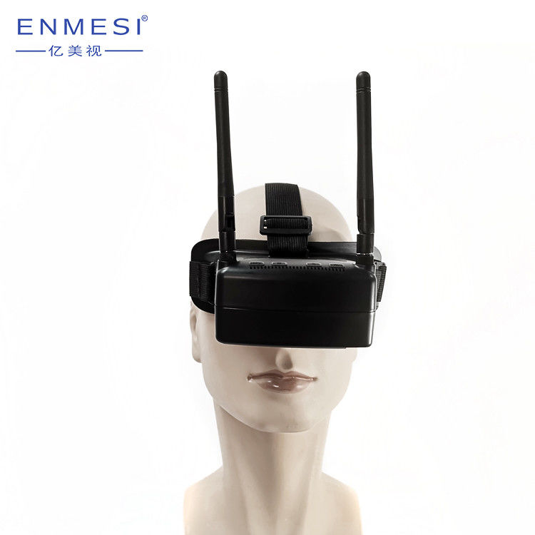 5.8 G کلاه ایمنی اسباب‌بازی پهپاد Fpv مانیتور عینک هواپیما 2.7 اینچی HD TFT صفحه نمایش بزرگ بی‌سیم برای ماهیگیری