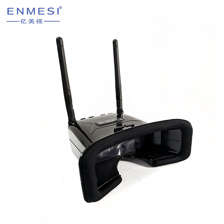 سفارشی سازی ابعاد عینک Mini FPV 2.7 اینچی TFT LCD 5.8GHz 1.4W در حالت RF