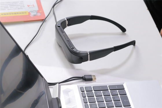 عینک های هوشمند لوگو VR سفارشی، مشاهده ویدیو HDMI و USB C با دیوپتر