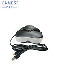 نمایشگر نصب شده روی سر نوری چشم بسته ورودی HDMI HD دو نمایشگر کلاه ایمنی 50 درجه FOV VR