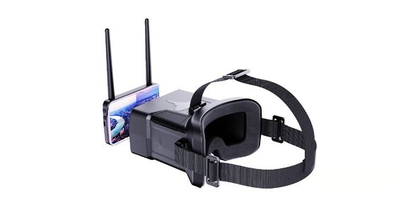 عینک FPV برای پهپاد با صفحه نمایش 4.3 اینچی، زاویه دید 0-120 درجه، 48 کانال، صفحه نمایش TFT