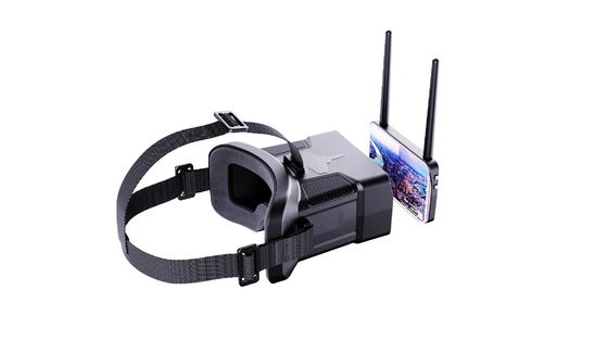 عینک FPV با رزولوشن HD 480x272 و زاویه دید 0-120 درجه با باتری 600 میلی آمپر ساعت برای هدست پهپاد